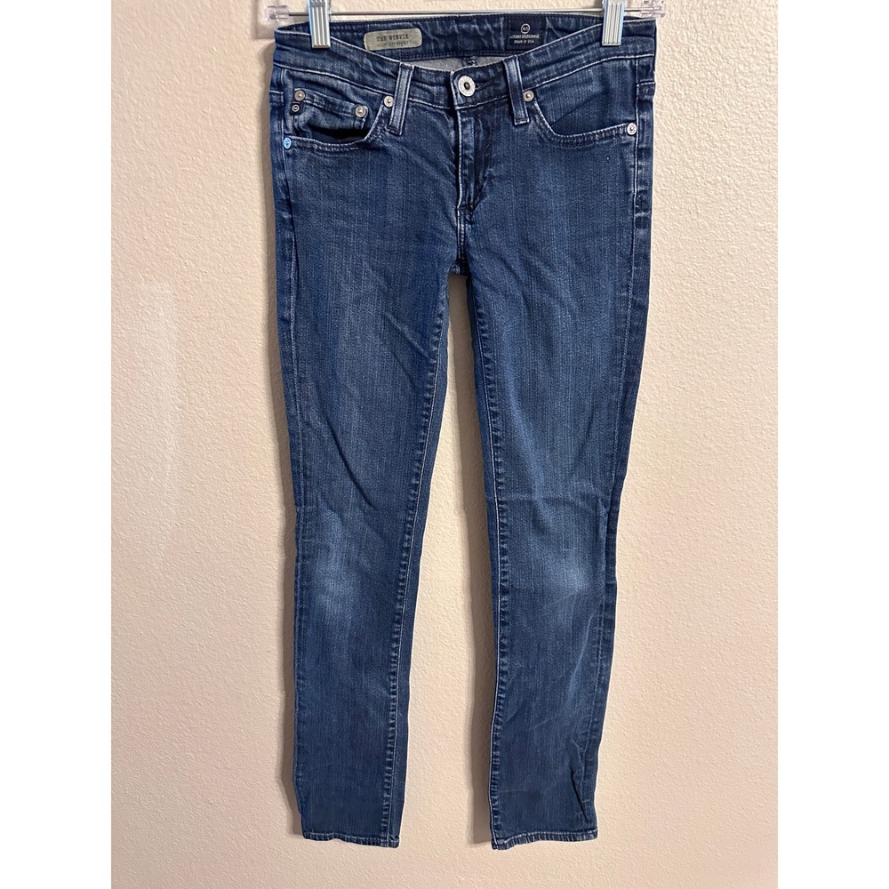 AG Adriano Goldschmied The‎ Stevie Slim Straight Jeans Dark Wash Women's